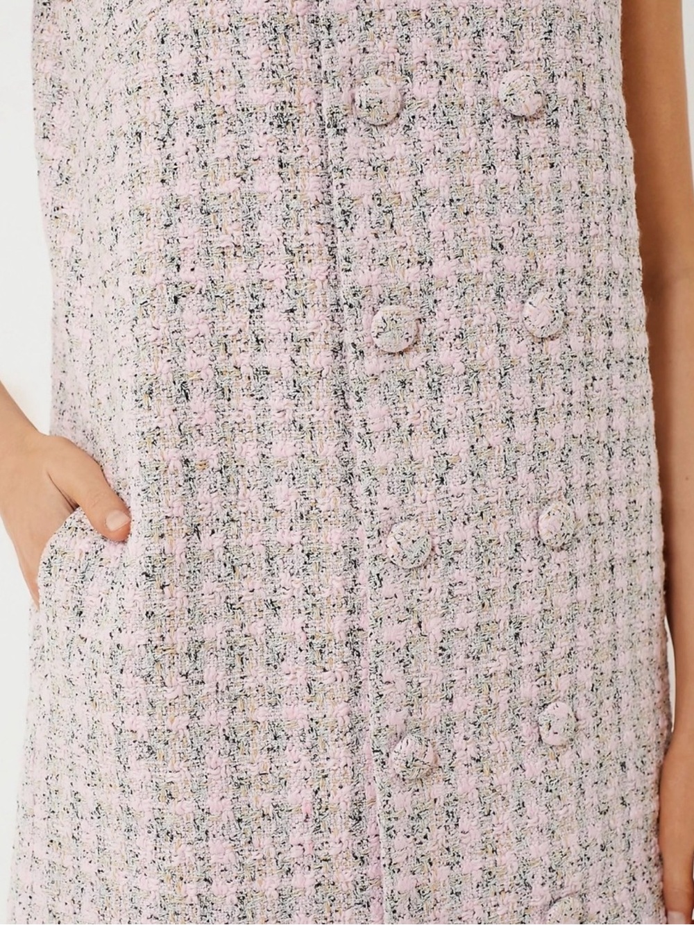 NWT Tuckernuck Pomander Place Peony Tweed Bianca Mini Dress - Picture 3 of 6